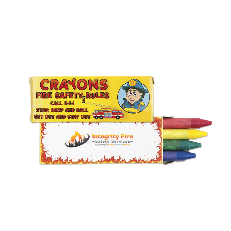 4 Pack Fire Safety Crayons