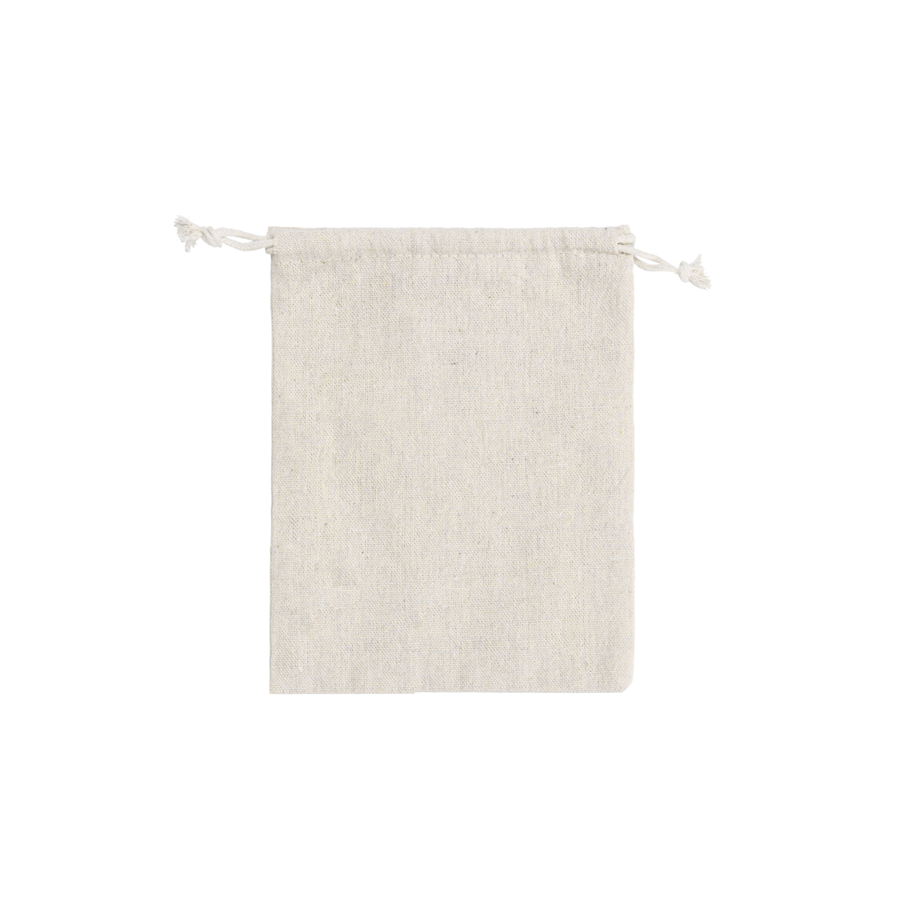 Small Cotton and Linen Drawstring Bag 1