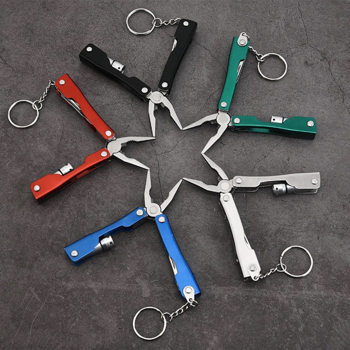 Folding Pliers Functional Pocket Multitool With Flashlight 7