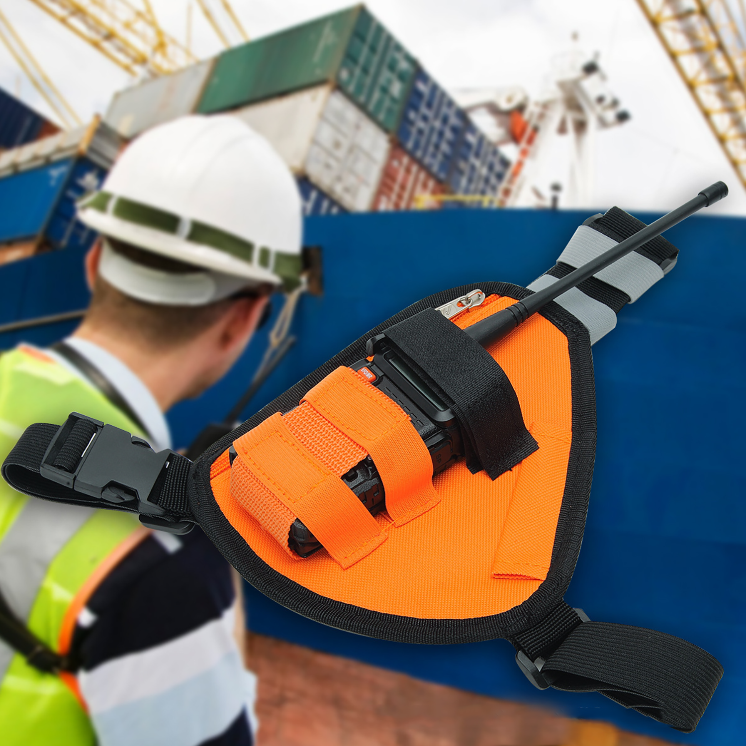 Walkie-Talkie Multi-Functional Triangular Chest Bag 11