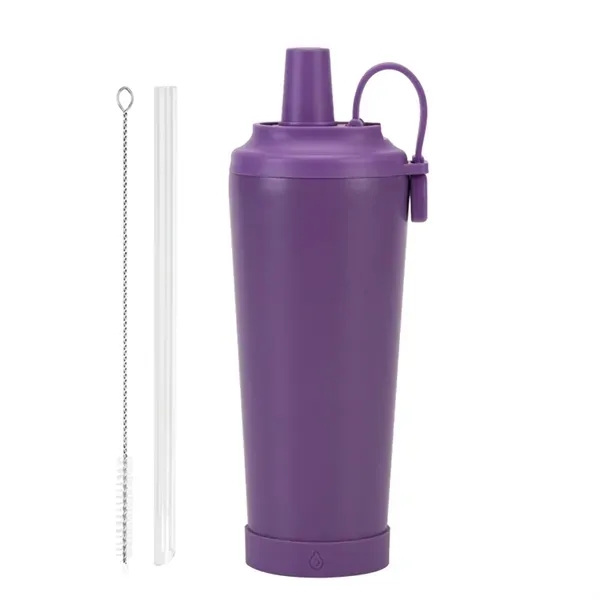 Portable Magnetic Ceramic Liner Straw Cup - 24oz Hand-Held 3