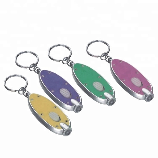 Custom Oval LED Flashlight Keychains 3