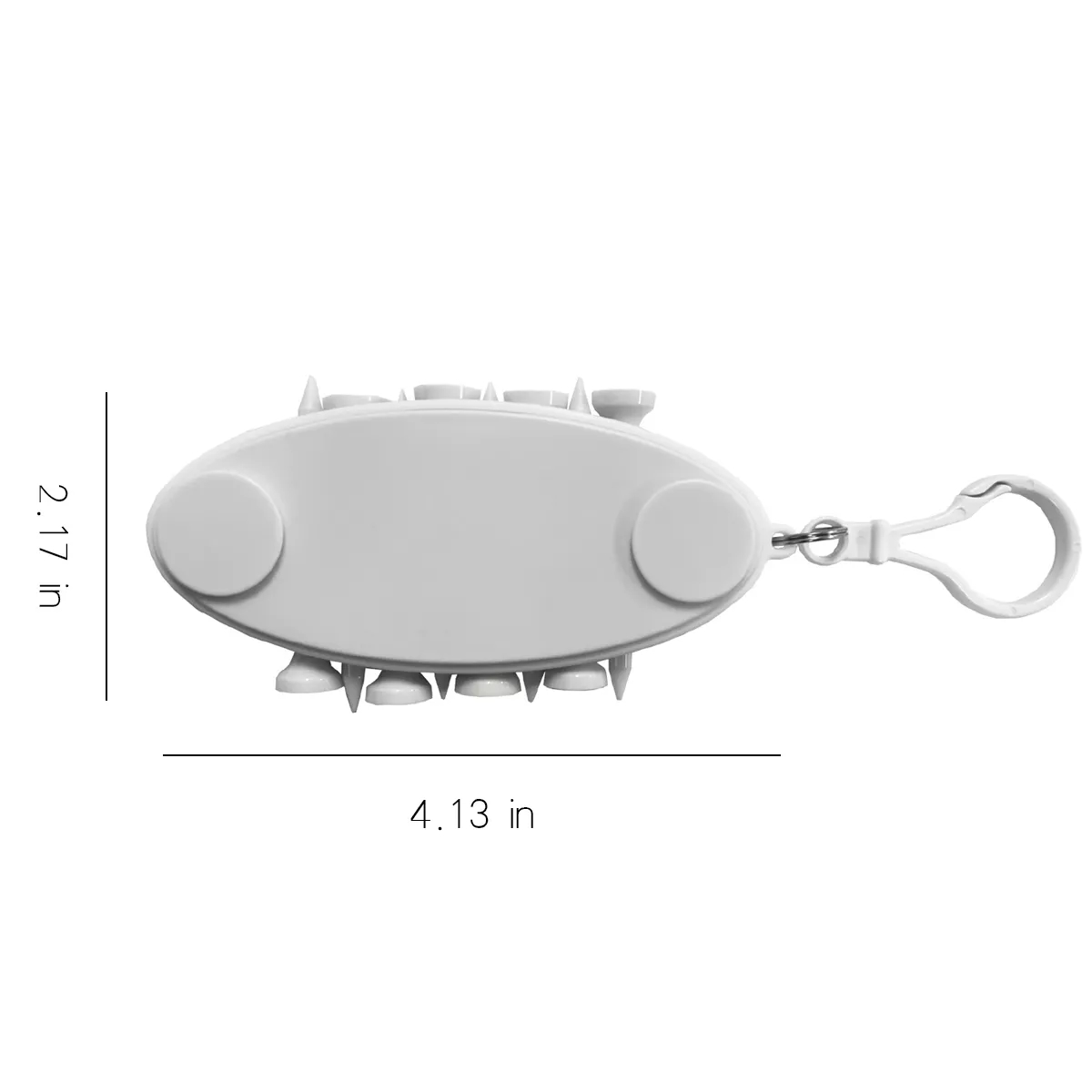 Golf Ball Tee Holder W/ Keychain Marker Key Tag 4