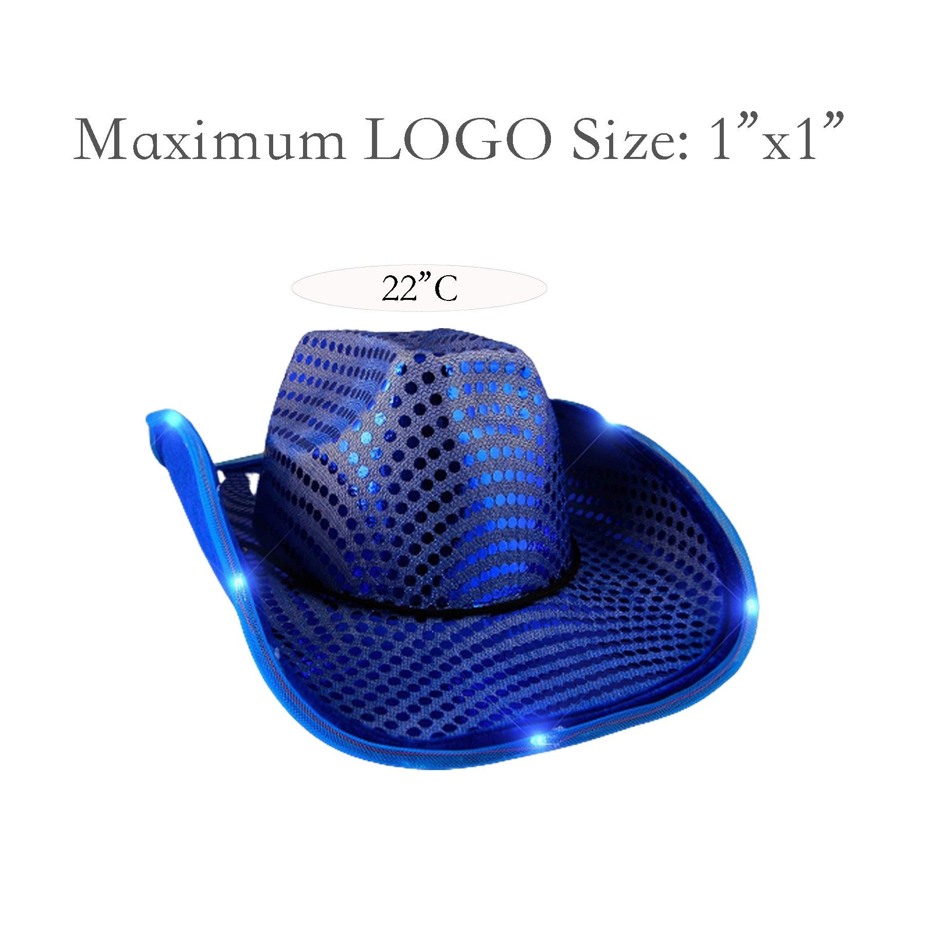Shiny Light Up Cowboy Hat 2