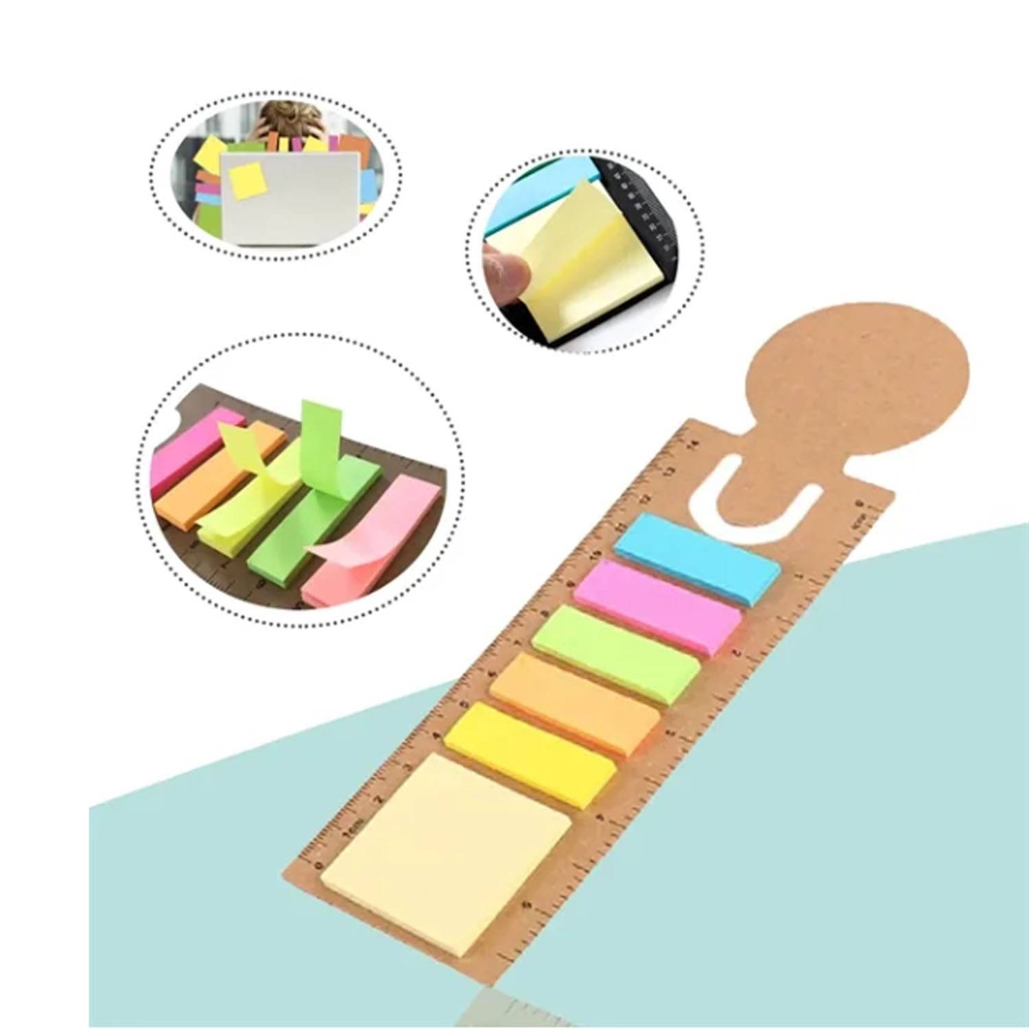 Eco Ruler Printed 5-color Sticky Notes 4
