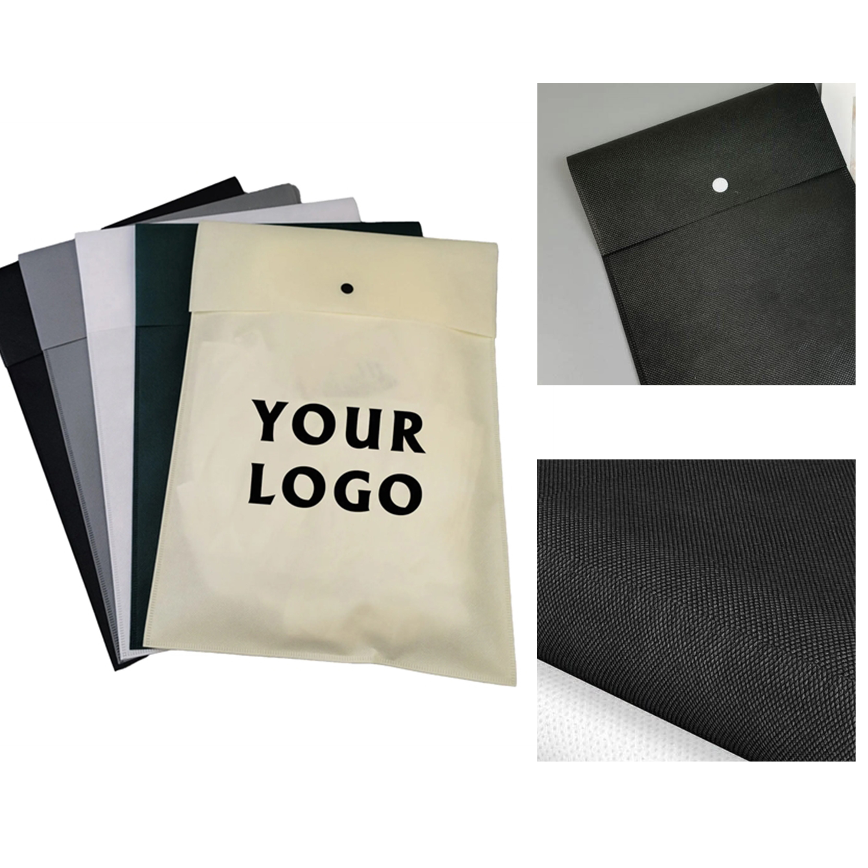 High - quality Non - woven Garment Bag with Button 2