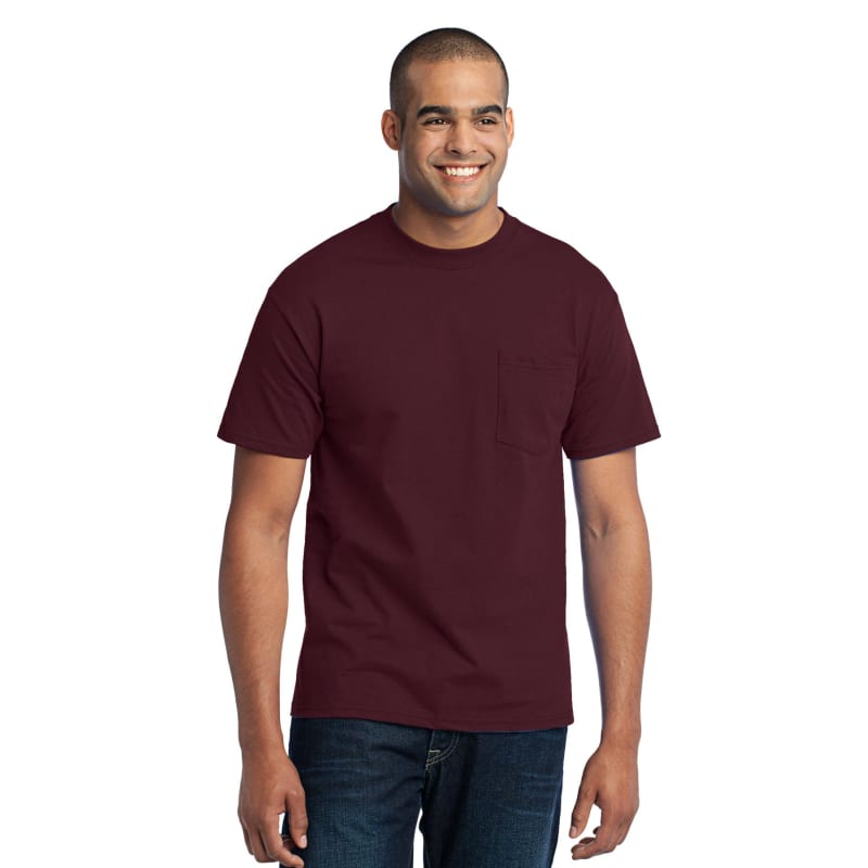 Port & Company Tall Core Blend Pocket Tee. 5