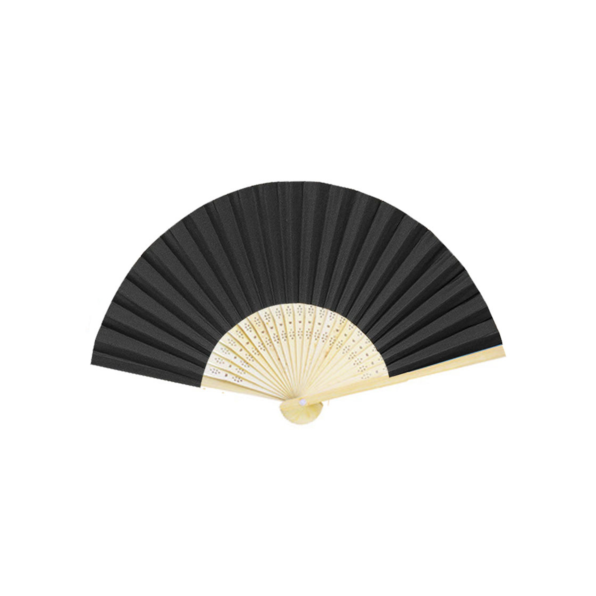 Paper Folding Hand Fan With Bamboo Frame 2