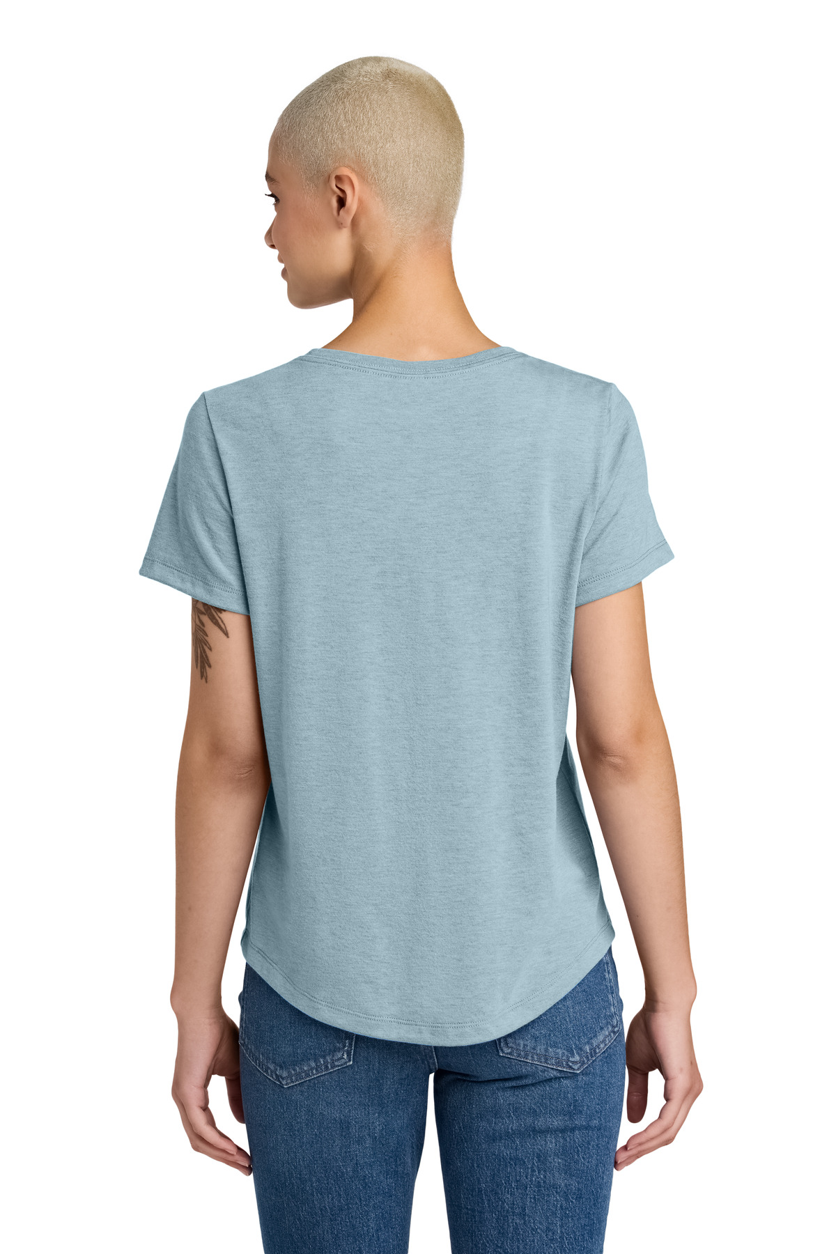 Allmade Women's Relaxed Tri-Blend Scoop Neck Tee AL2015 12