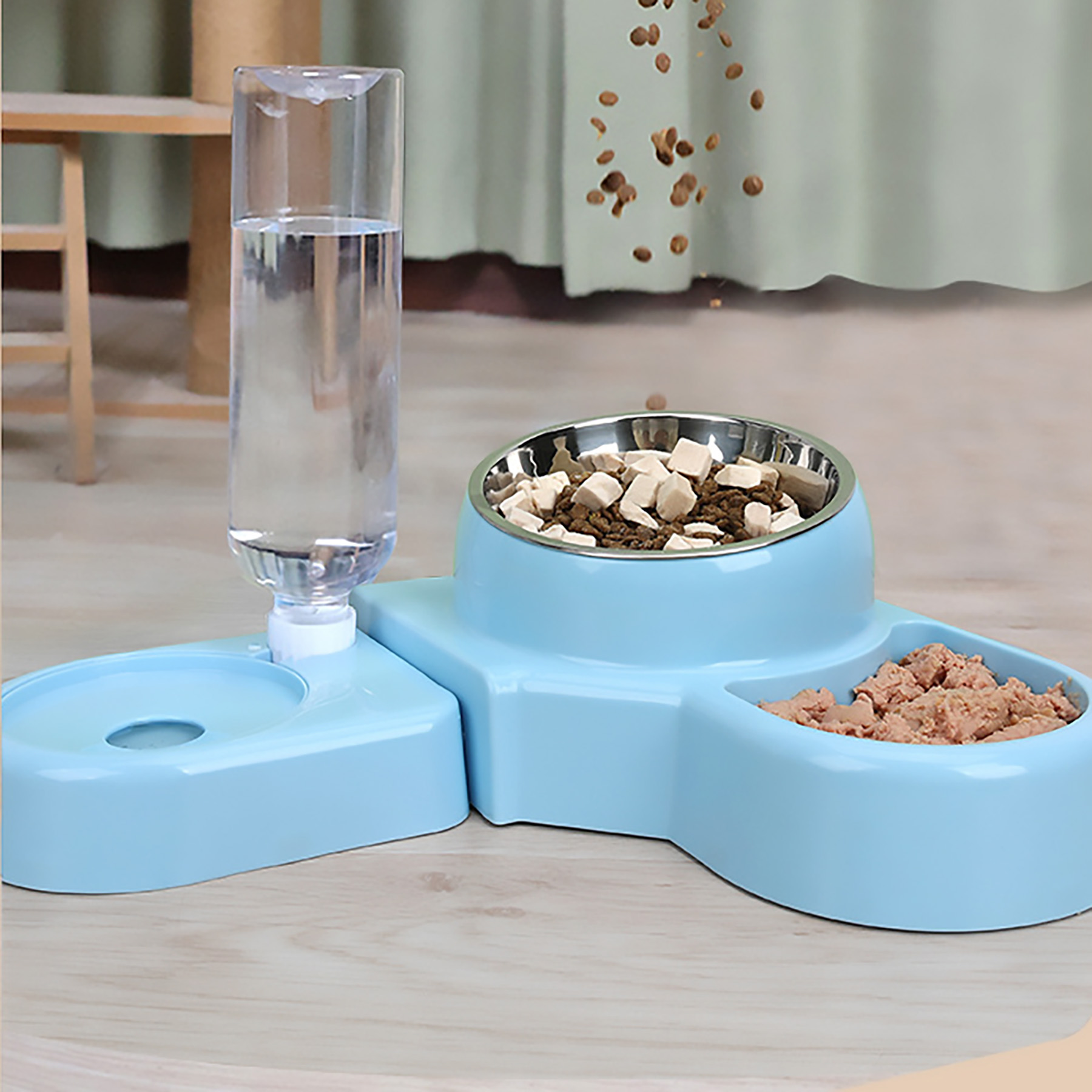 Plastic 2-In-1 Drinking And Feeding Basin 7