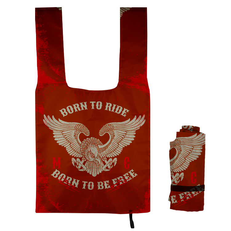 Roll-Up Grocery Tote w/Elastic Closure Strap 3