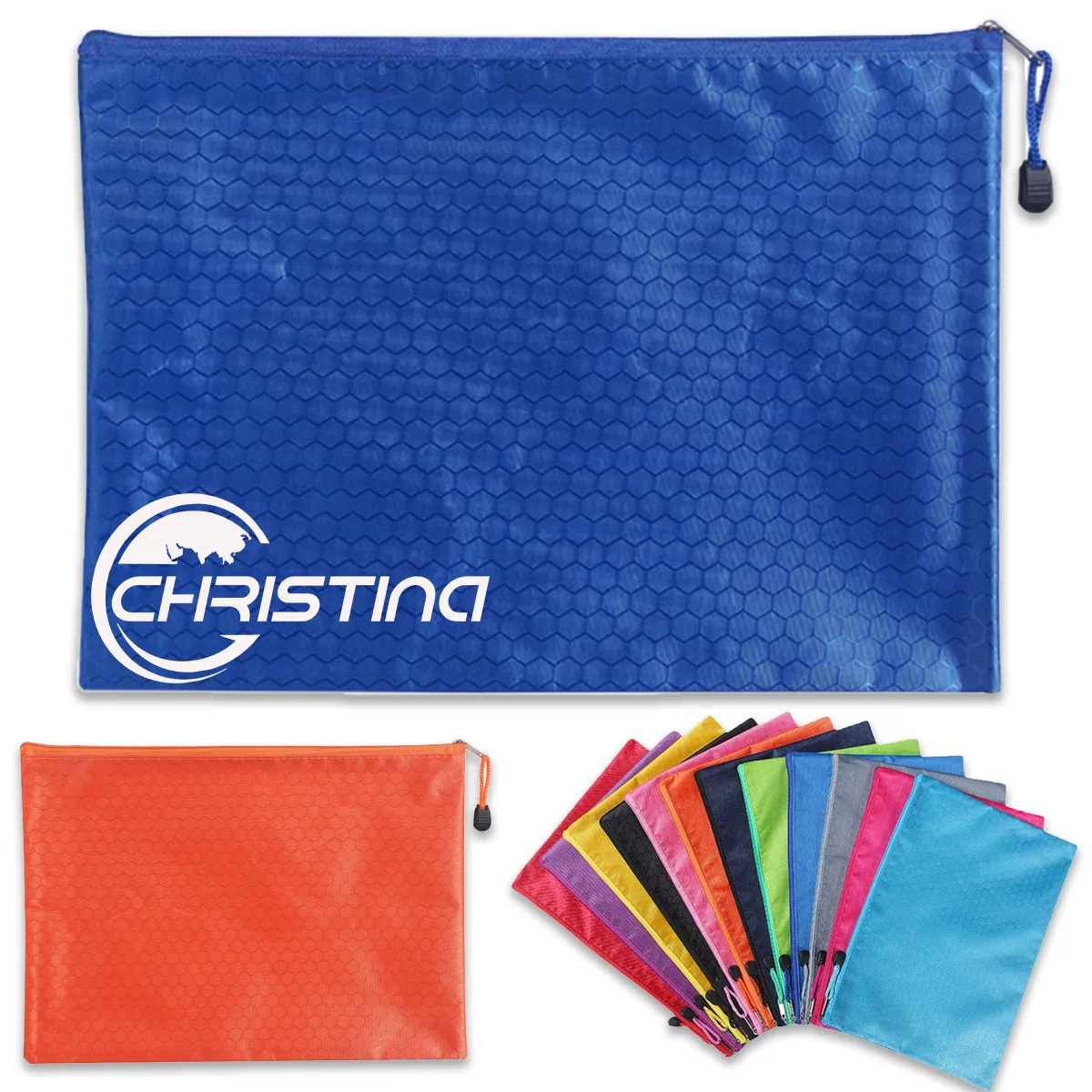 Waterproof Thickened Zippered File Flannel Bag Organizer 1