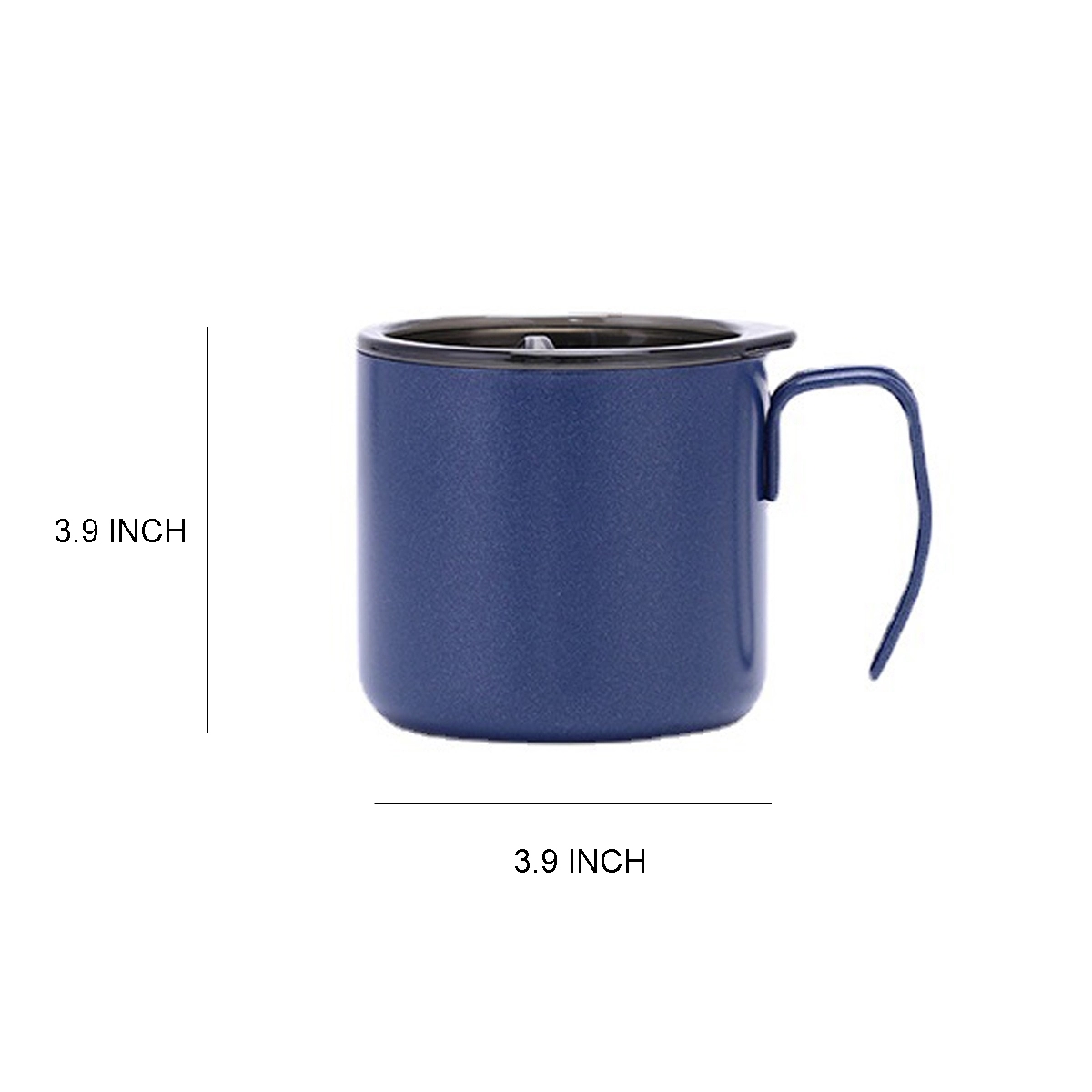 12Oz Stainless Steel Insulated Coffee Mug With Handle 3