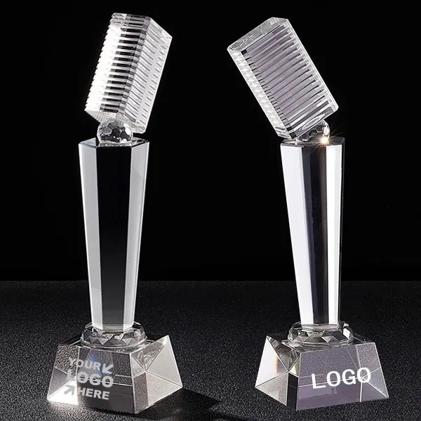 Crystal Microphone Music Trophy Award 3