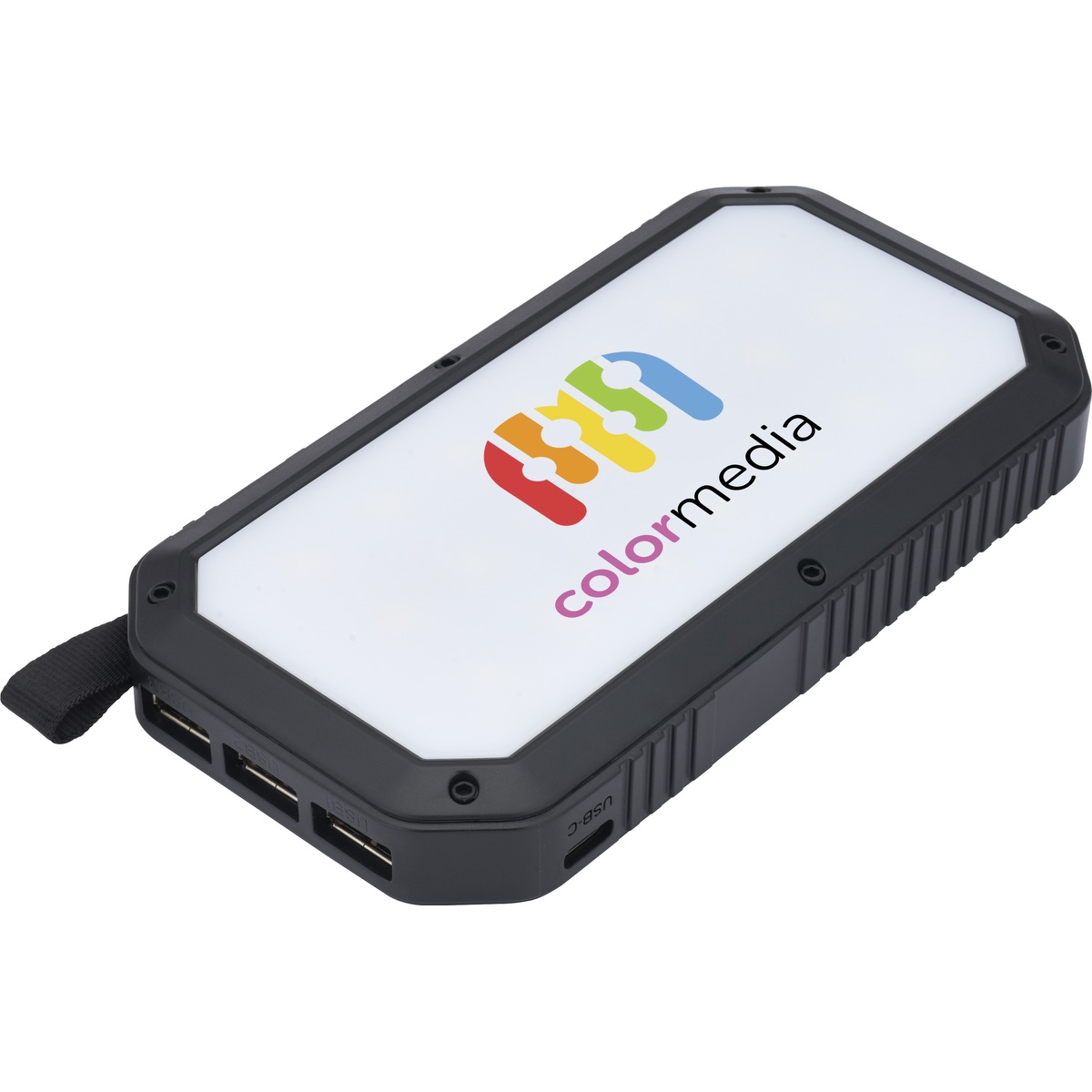 Trio Port Solar Charge LED Power Bank 8,000mAh 6