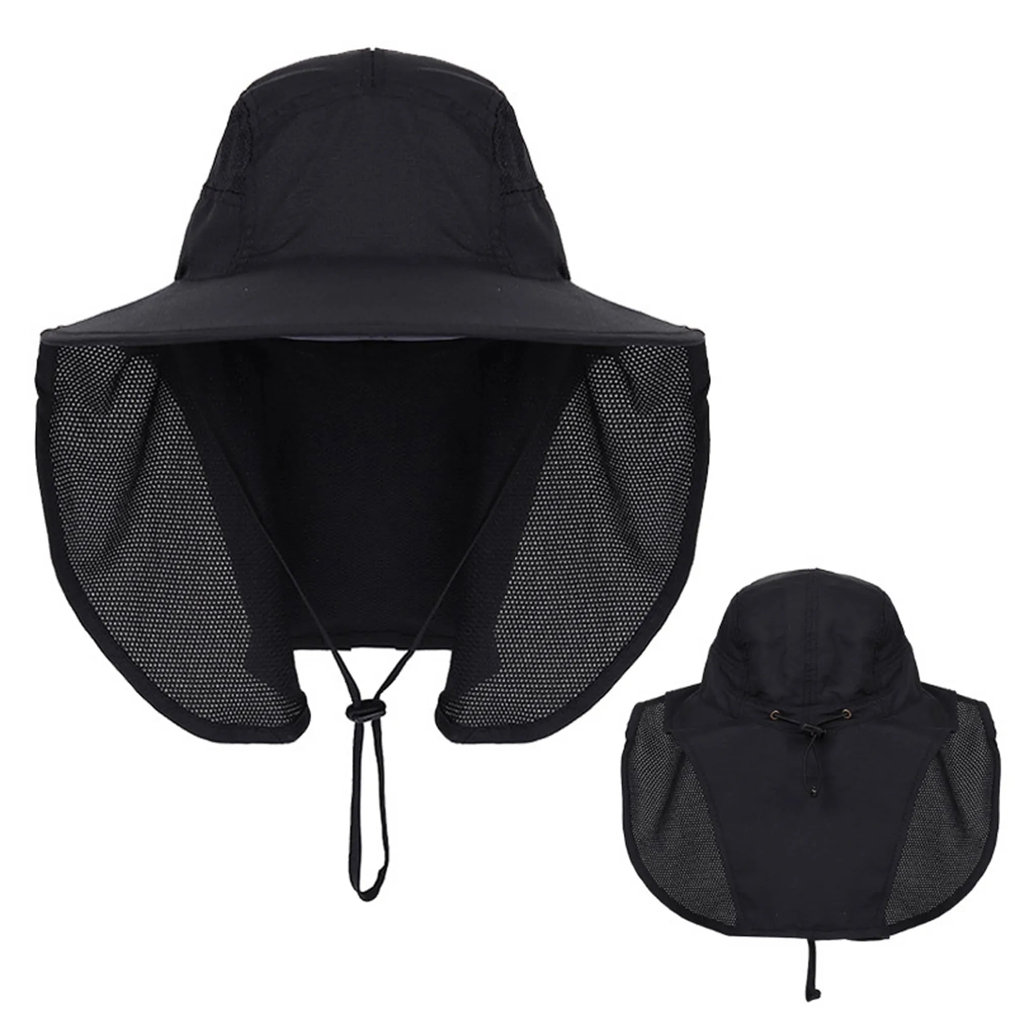 Outdoors UV Sun Hat With Neck Flap 5