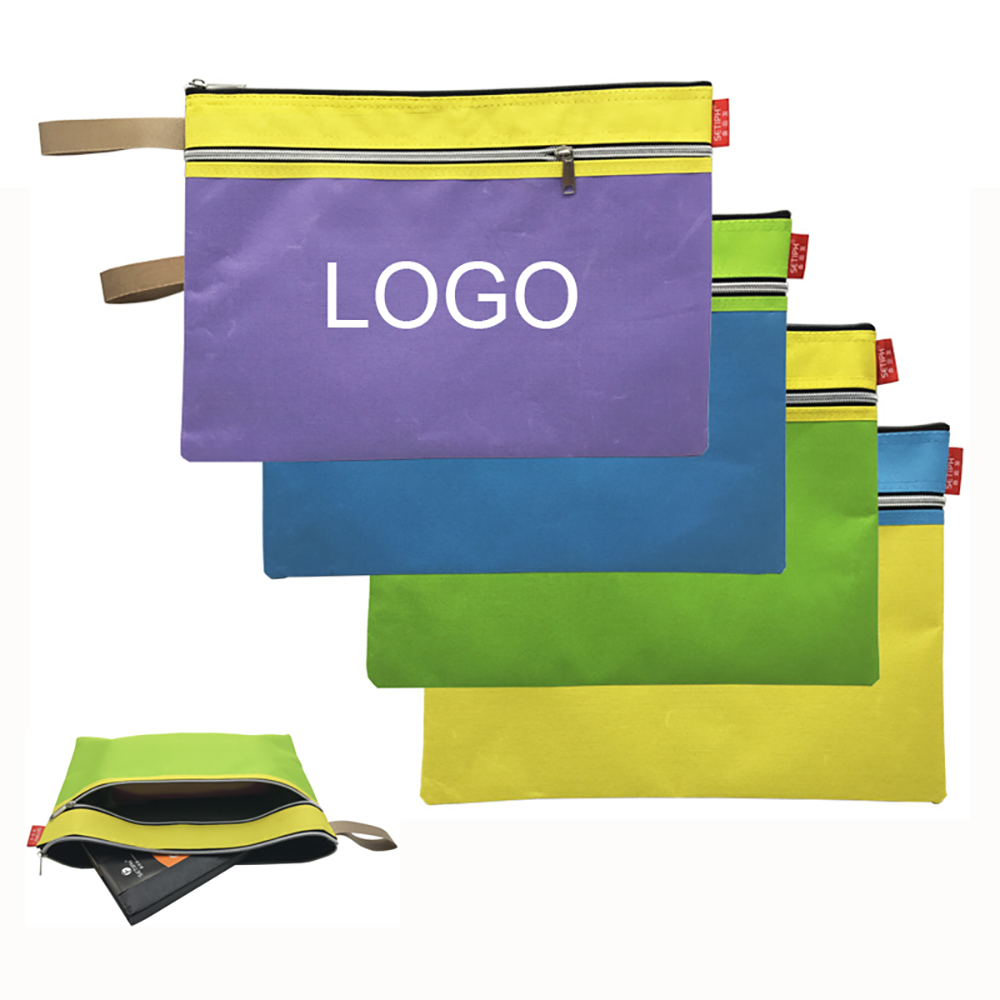 A4 Zipper File Bag Pouch with Handle 2