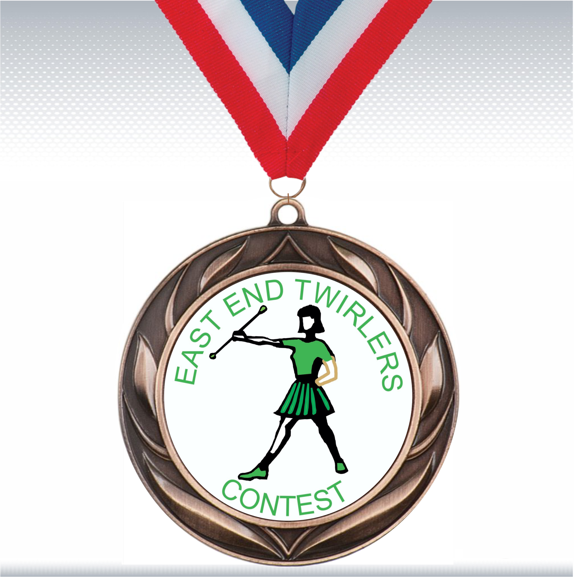 2 3/4" Wreath Medal w/2" Insert 13