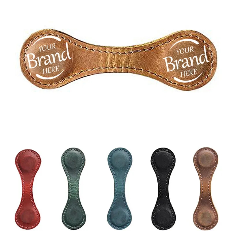Magnetic Leather Bookmark