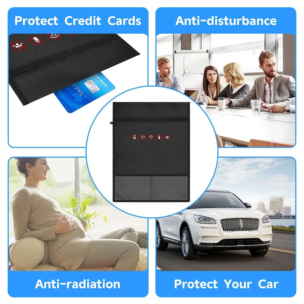 RFID Signal Blocking Bag For Privacy Protection, 6