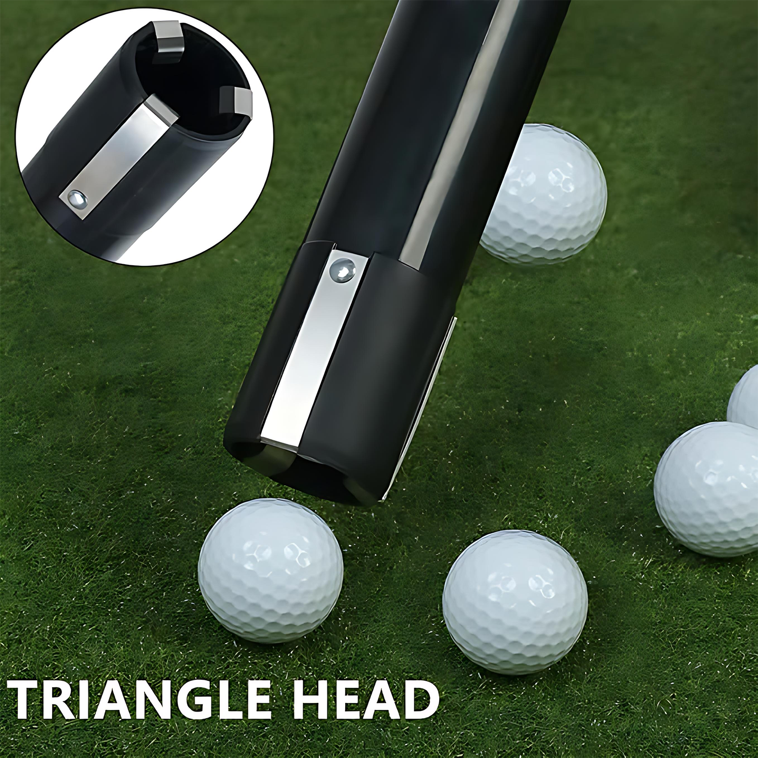 Easy-Attach Golf Ball Retriever Tube – 2-Section Pickup Tool 7