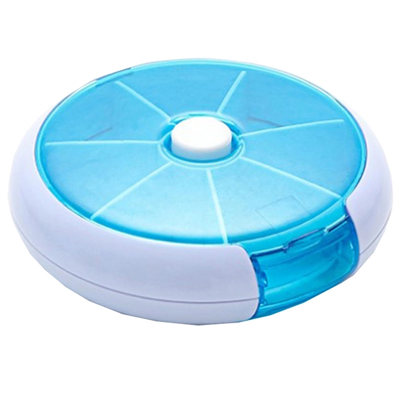 Portable 7 Days Round Twist Pill Box 2