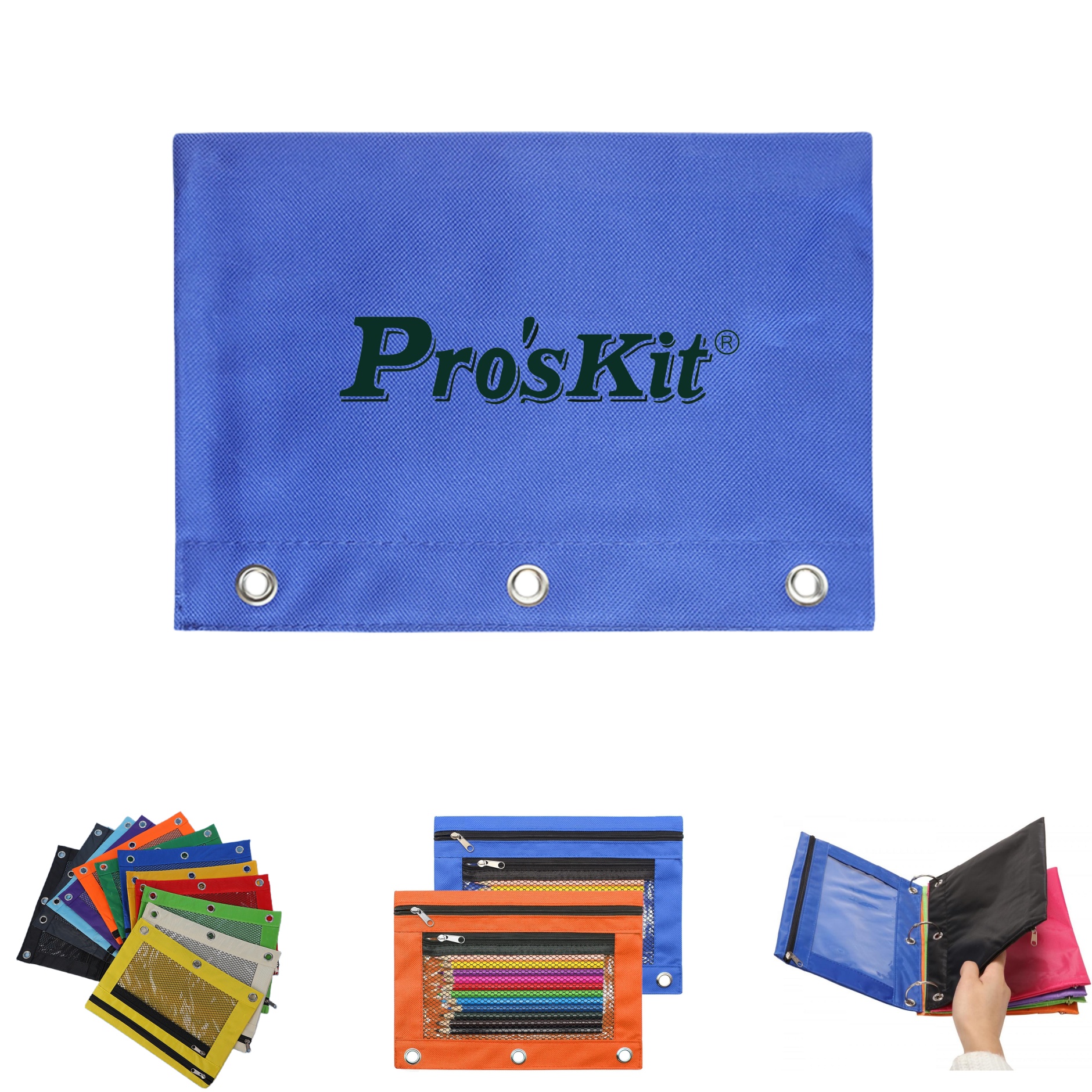 3 Ring Binder Zipper Pencil Pouches 5