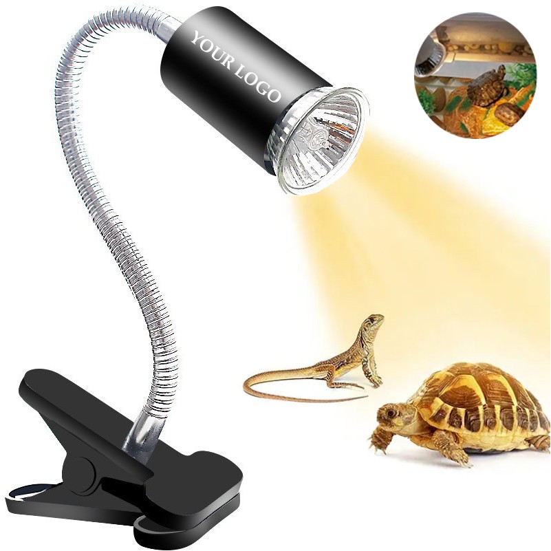 Heat Lamp For Reptiles Turtle UVA UVB Light With Two Bulbs 2