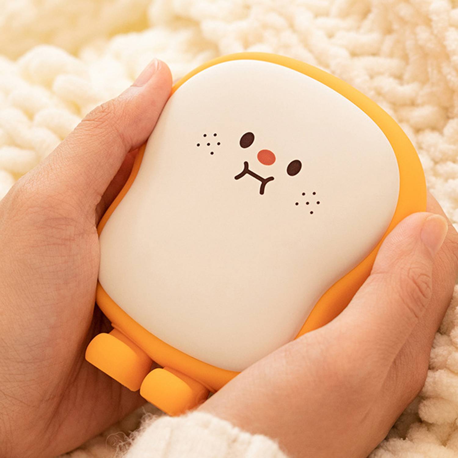 Silicone Hand Warmer Grip Rechargeable Cute Toast Styling 7
