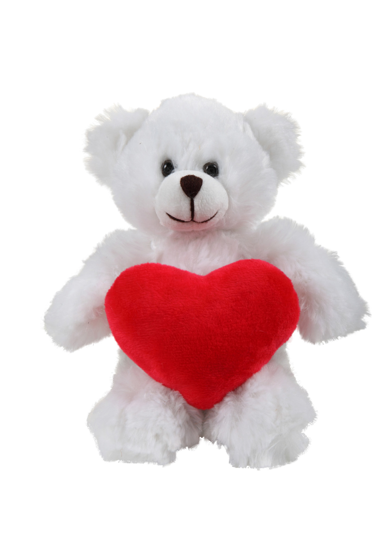 soft plush White Bear with heart