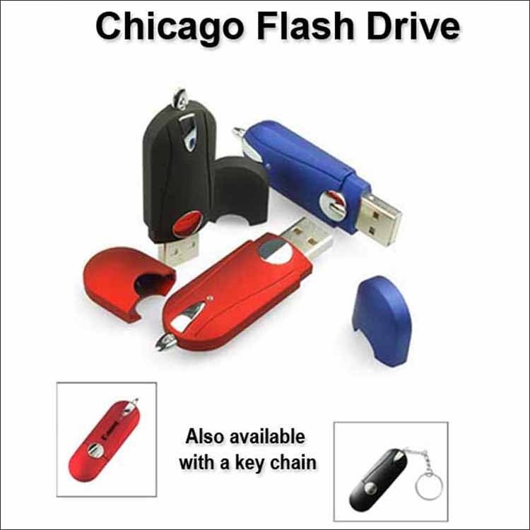 Chicago Flash Drive / USB - 256 MB Memory