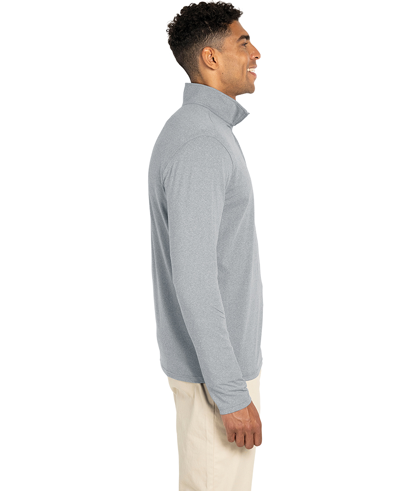 Men's Heathered Eco-Logic Stretch Quarter Zip, custom hoodie or sweatshirt with logo imprint 6