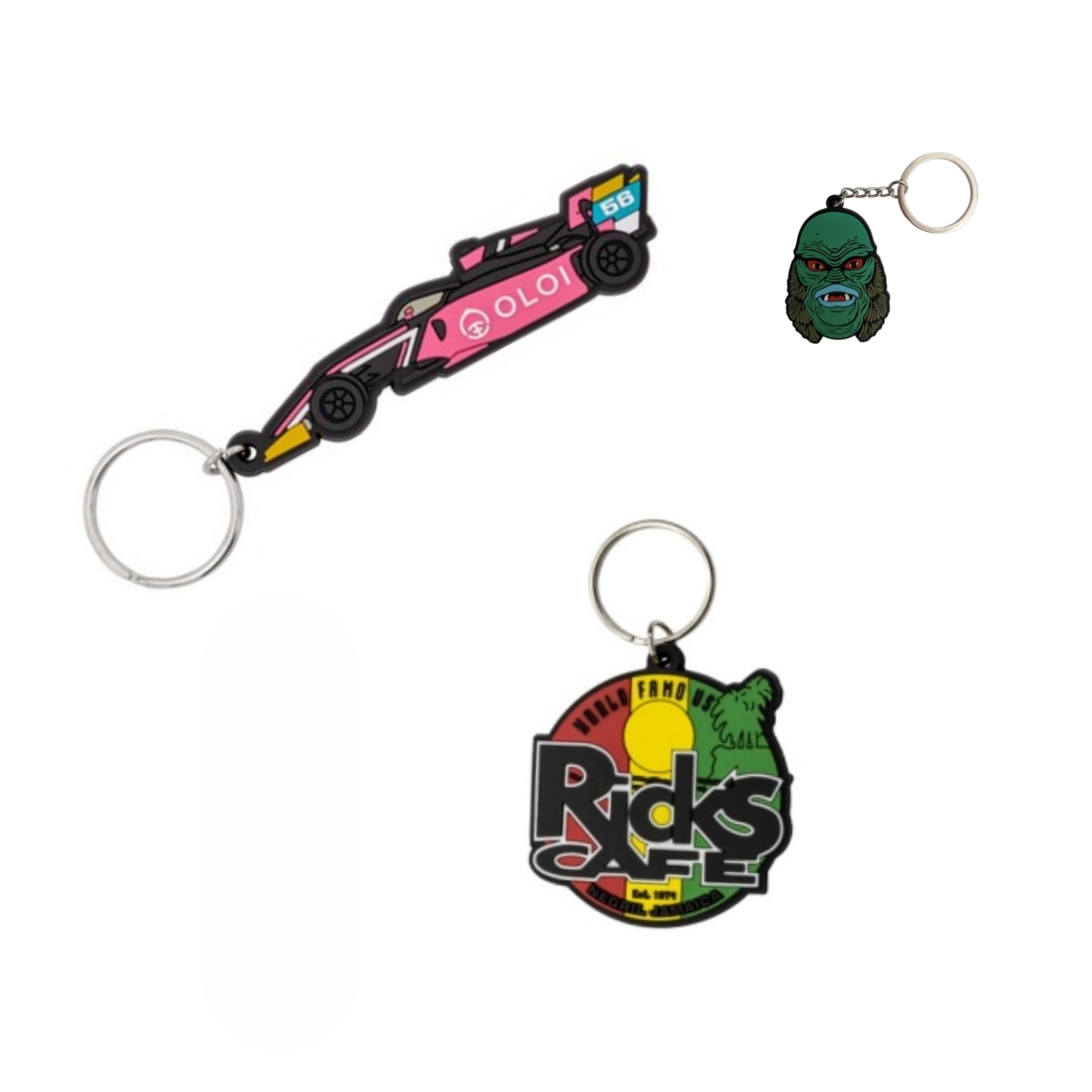 Soft Rubber PVC Keychain Keyring 7