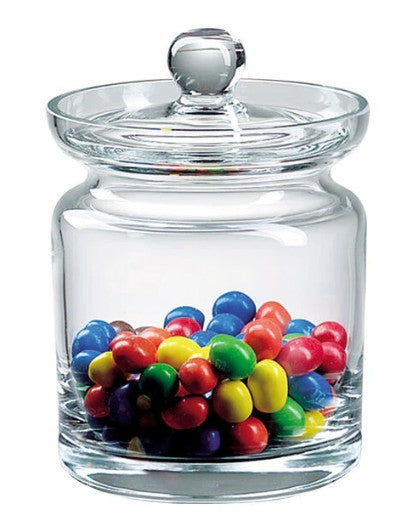 Aladdin 5.5" Mouth Blown Lead Free Crystal Biscuit or Candy Jar 3