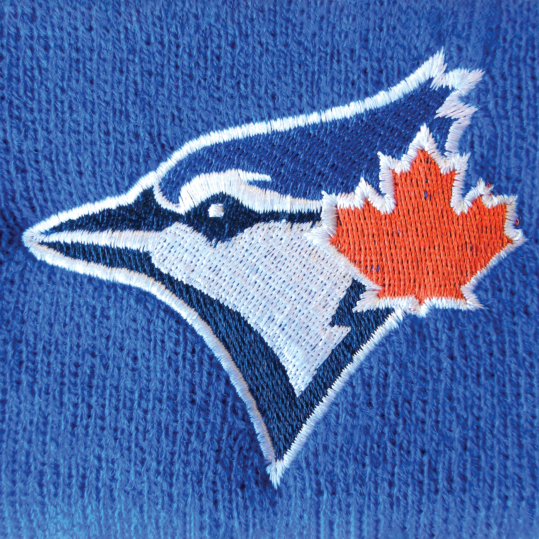 Knit Beanie with Pom and Ribbed Cuff (Woven Logo) 4