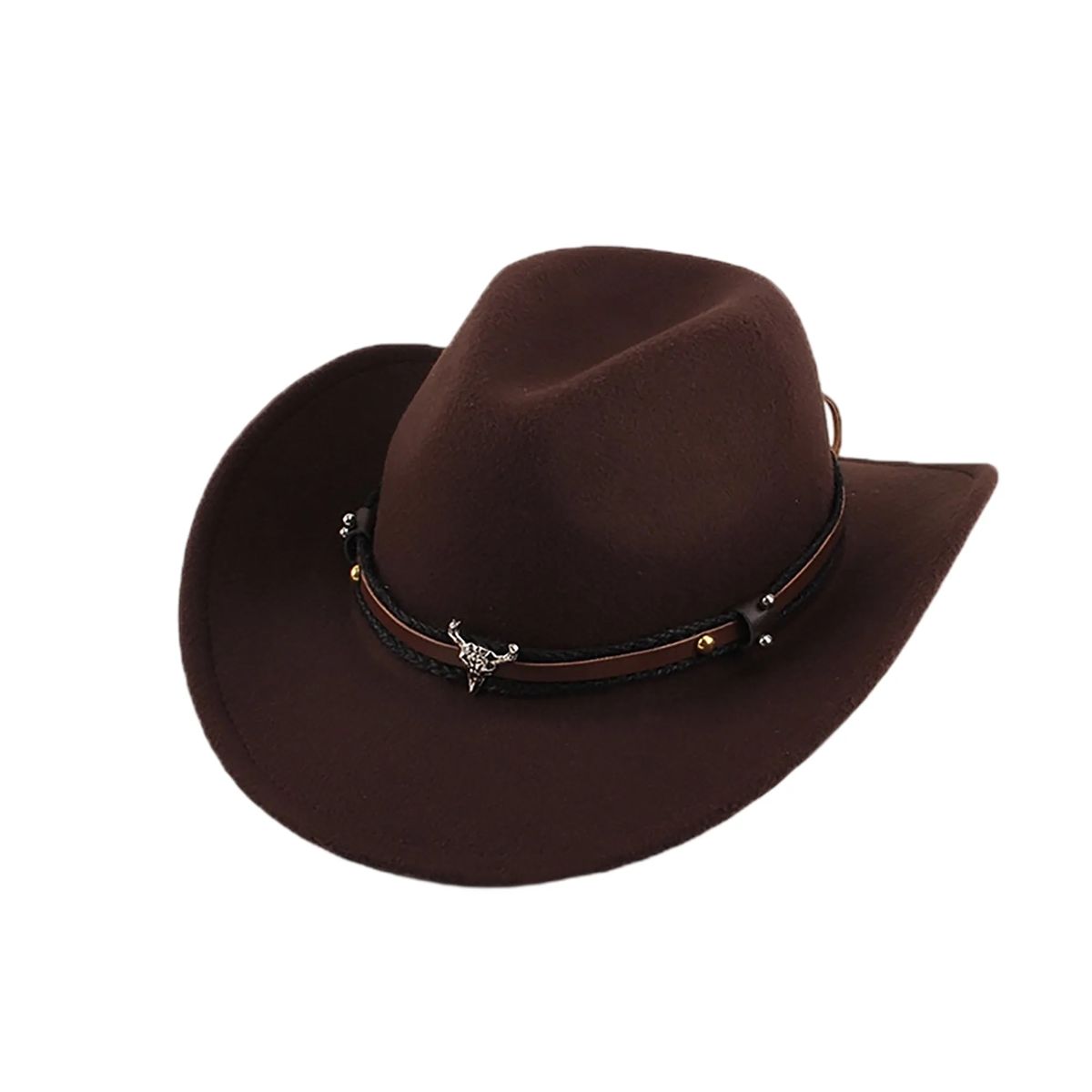 Polyester Cowboy Felt Hat with Traditional Shape 10