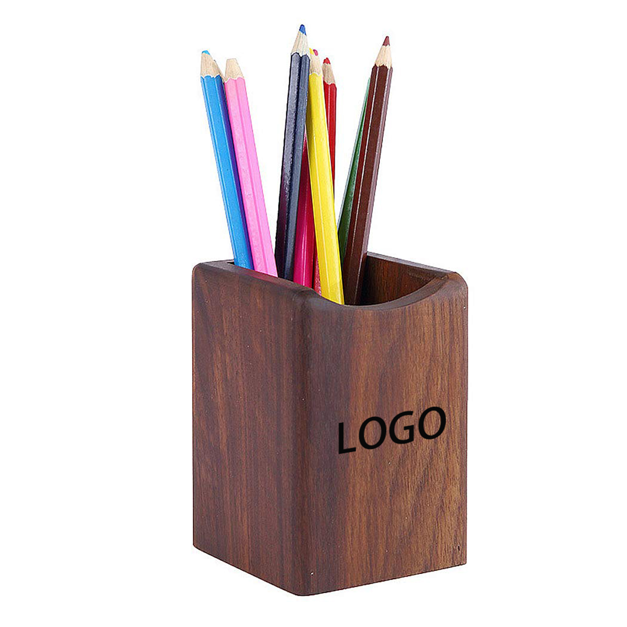 Wood Desk Pen Pencil Holder 3