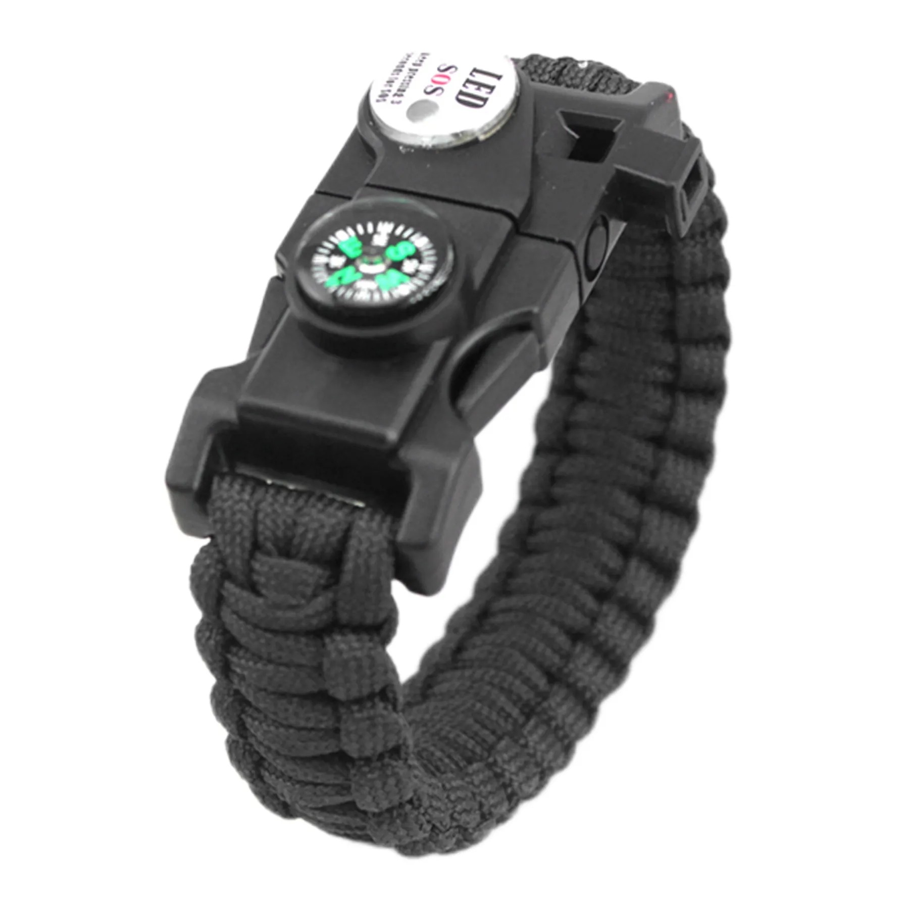 8-In-1 Mountaineering Survival Bracelet W/ Paracord 4