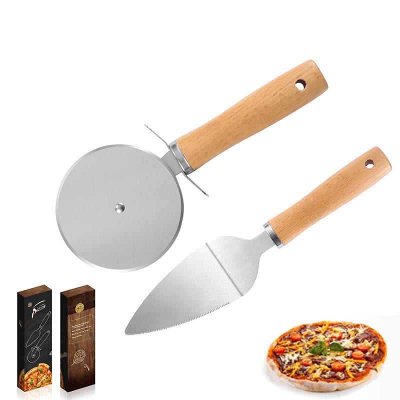 Pizza knife and spatula two-piece set 1