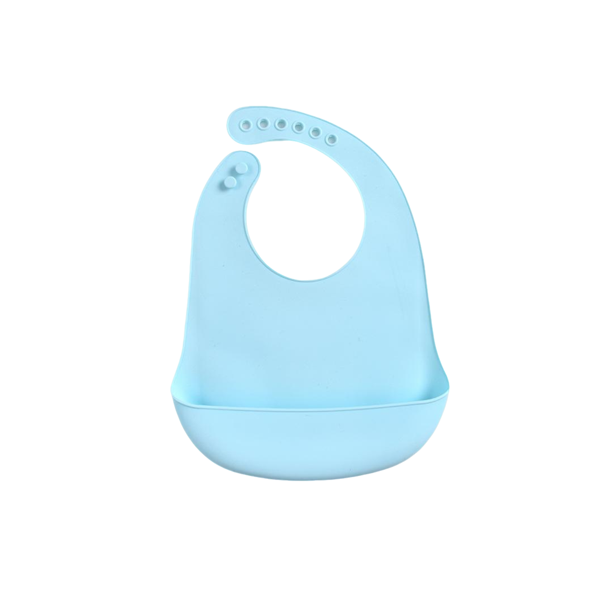 Silicone Baby Bib With Deep Catch Pocket 11.8 X 9" 9
