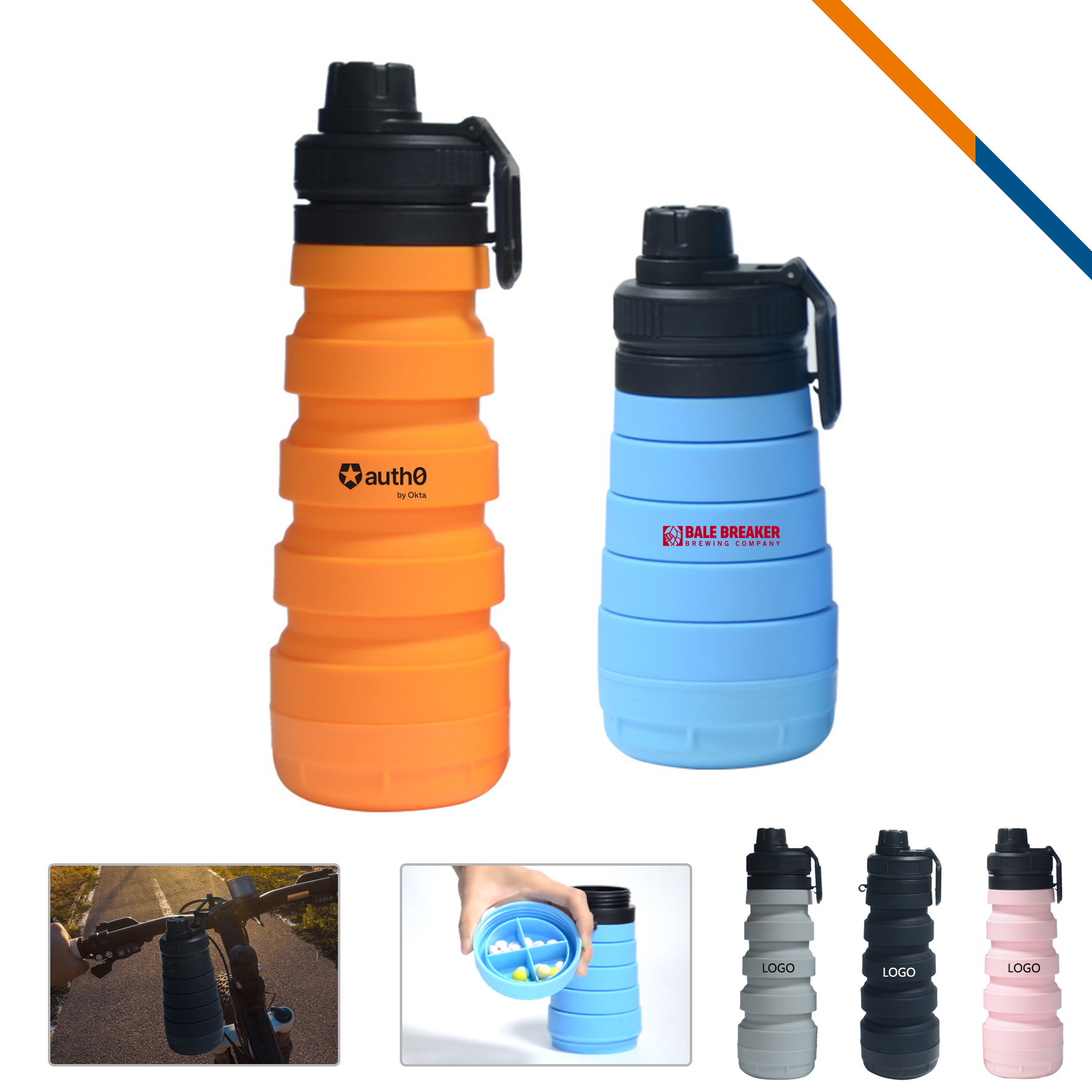 Dolic Collapsible Water Bottle - 25 OZ. 4