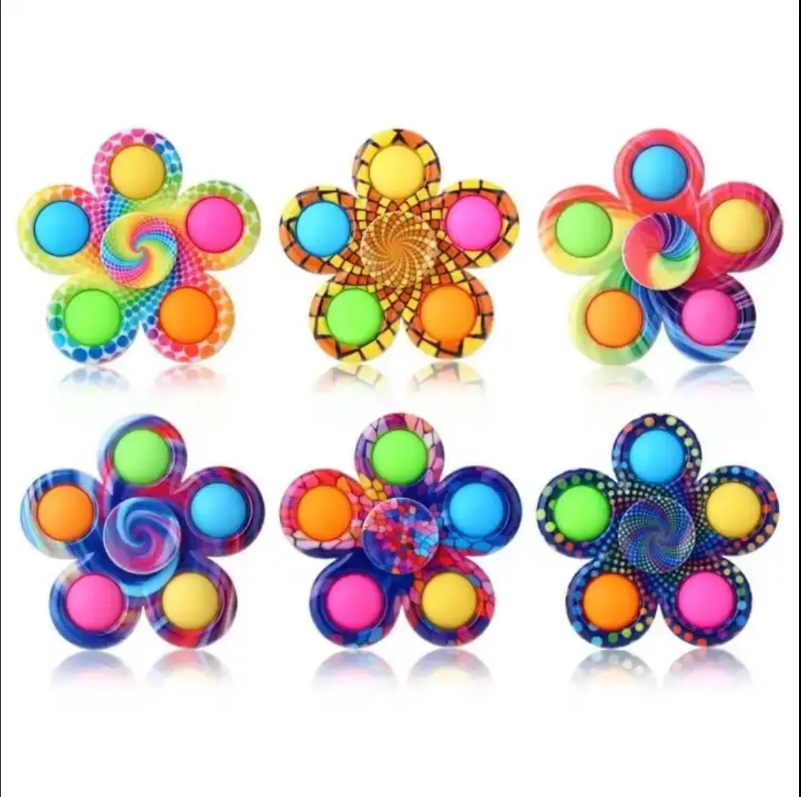 Push Bubble Fidget Popper Spinners Sensory Toy 3