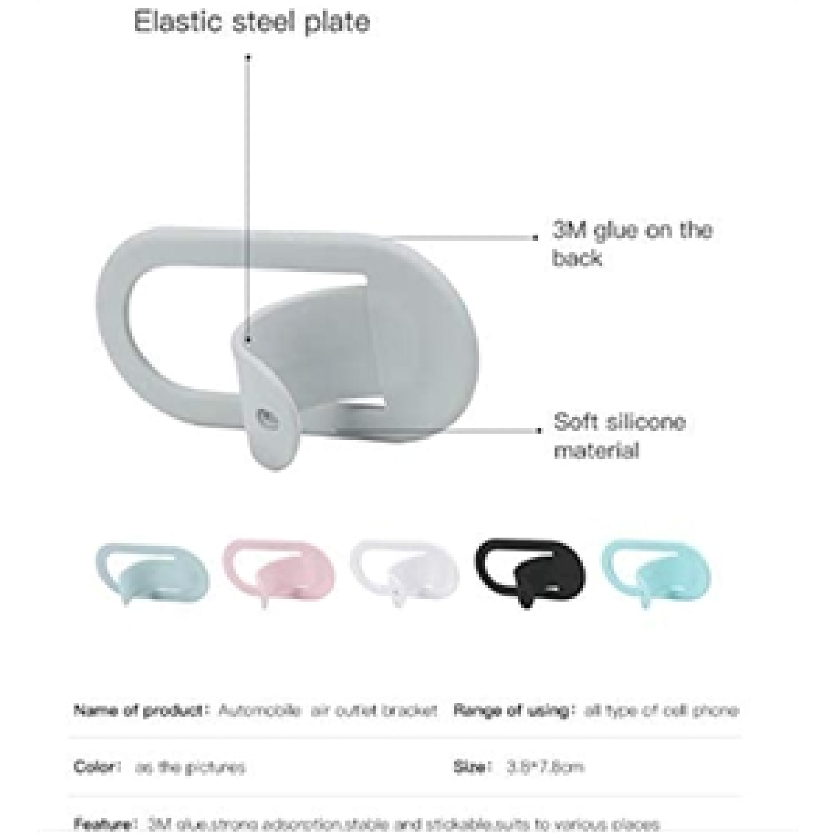 Flexible Kickstand with Silicone Foldable Phone Grip 2