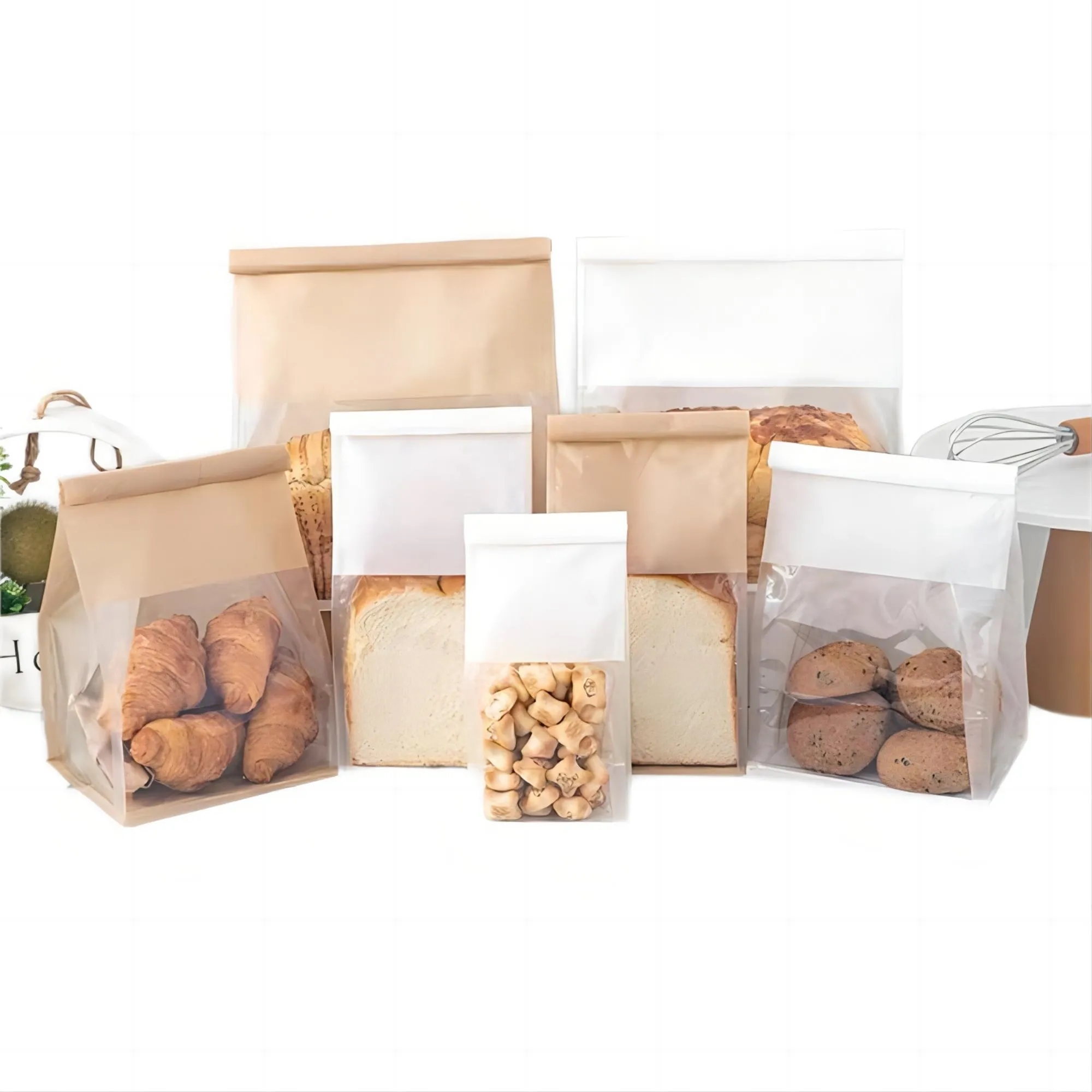 Bread Bag With Eight Sides Sealed And Transparent
