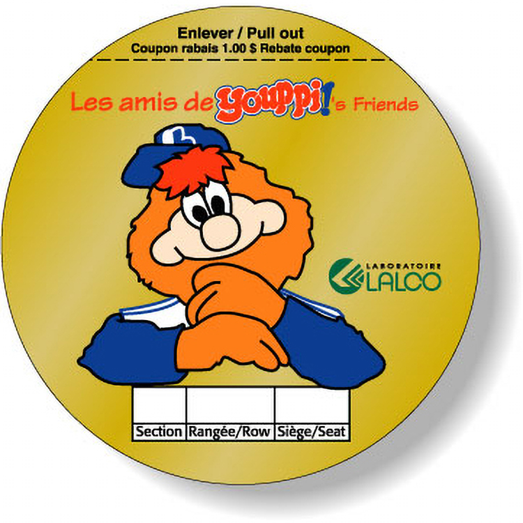 Dull Gold Foil Paper Roll Labels Stock Circle (2.5" Dia.)