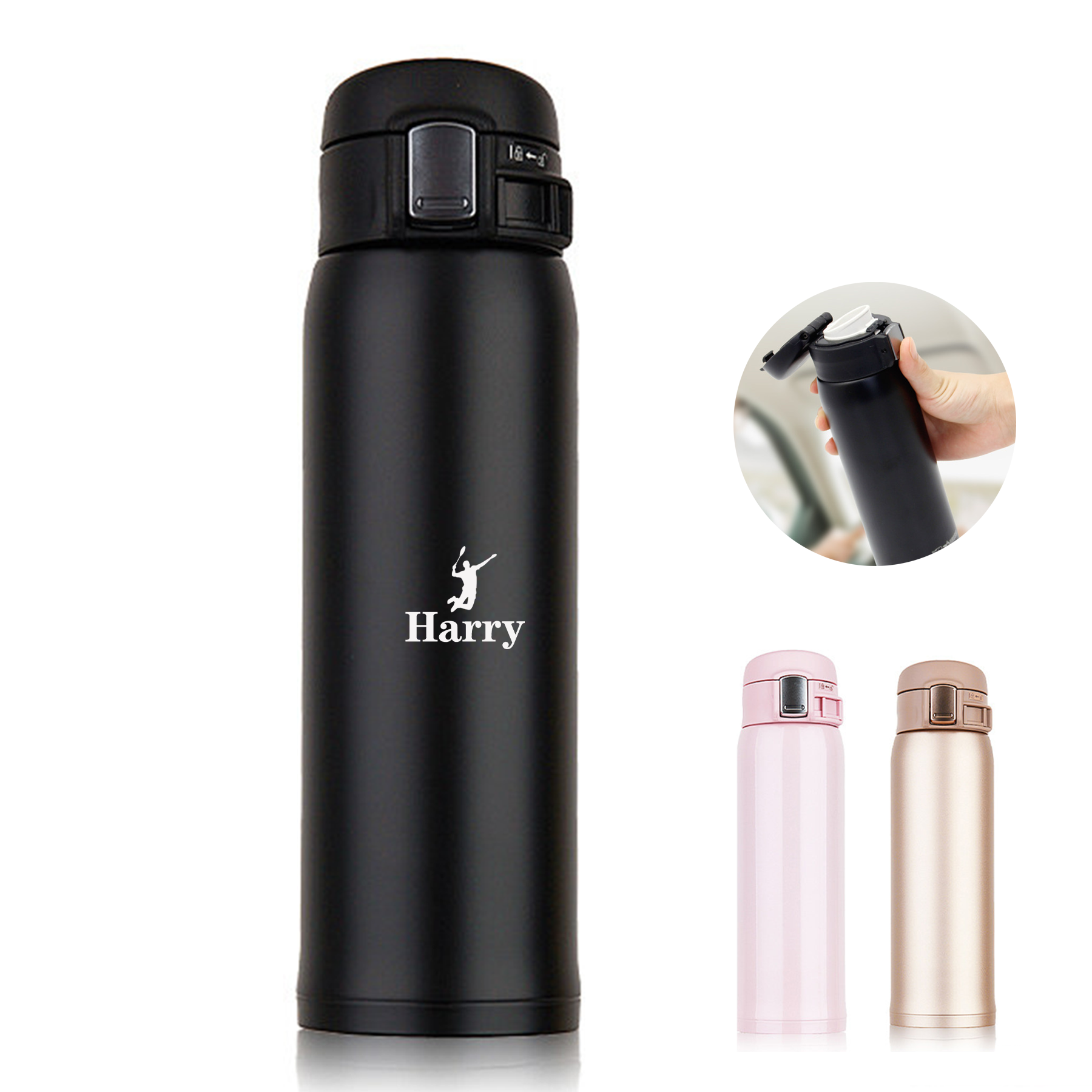 17Oz Insulated Water Bottles, custom water bottle with logo imprint 2