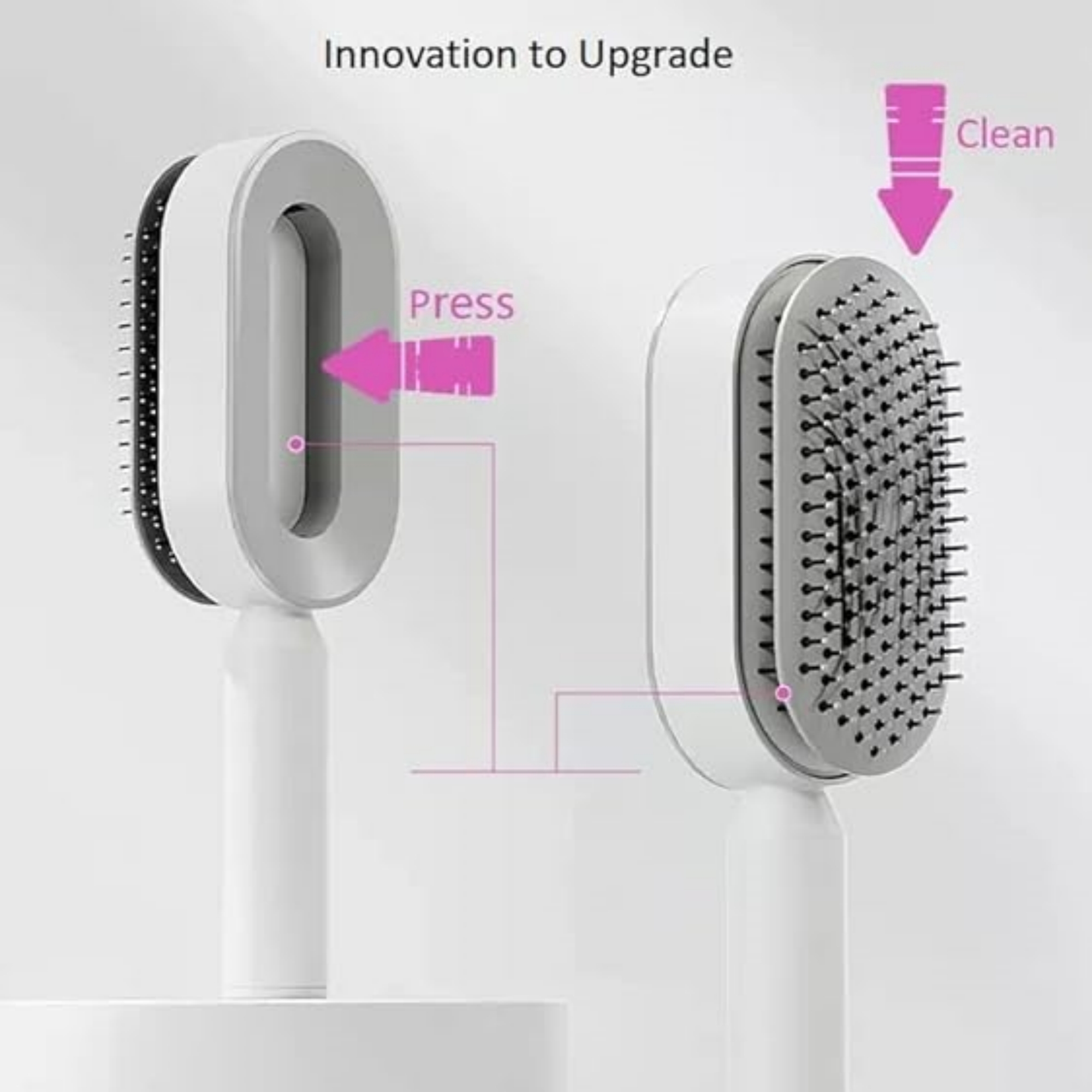 Self Cleaning Hair Brush 2