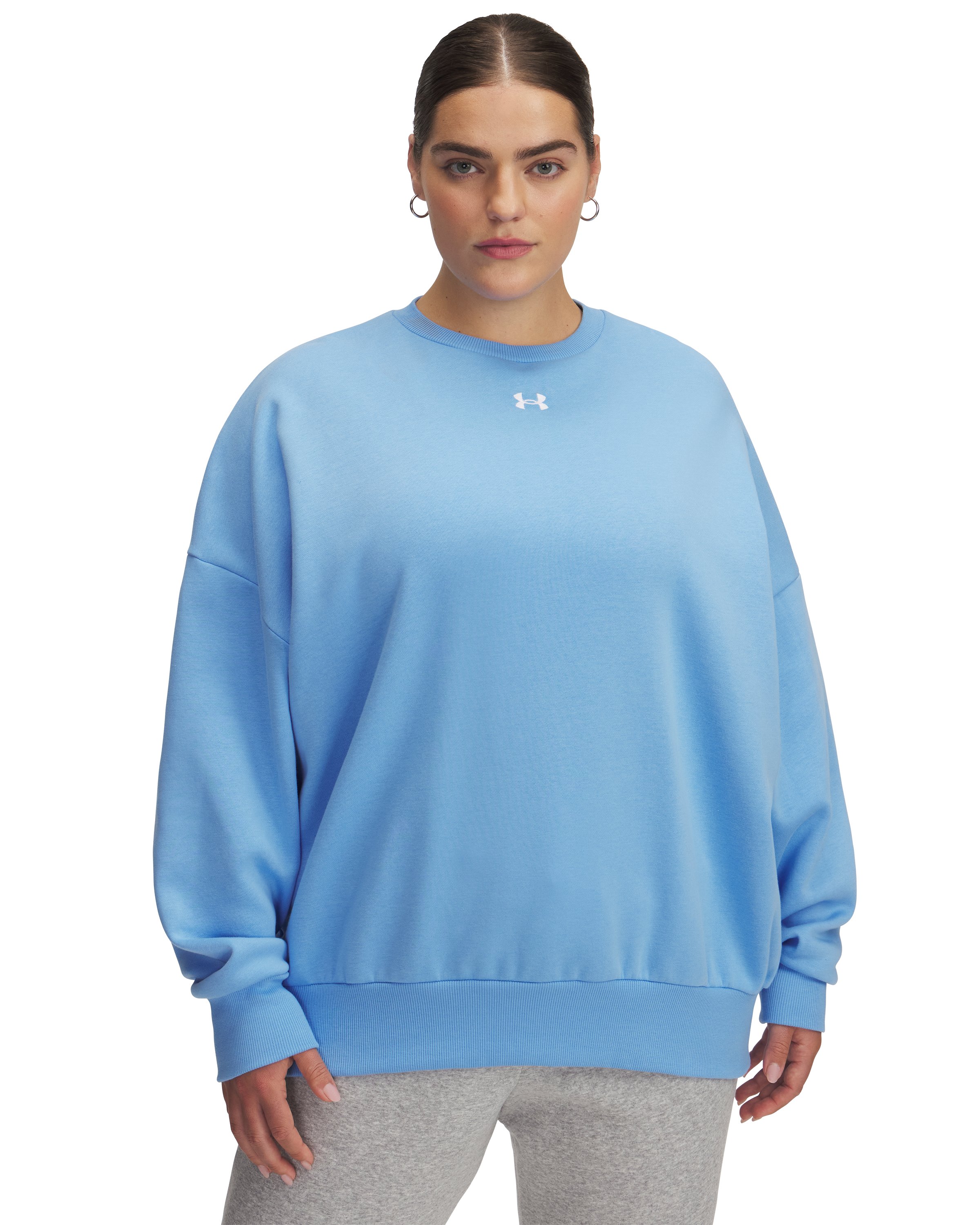UA Rival Fleece Women's Oversized Crew 2