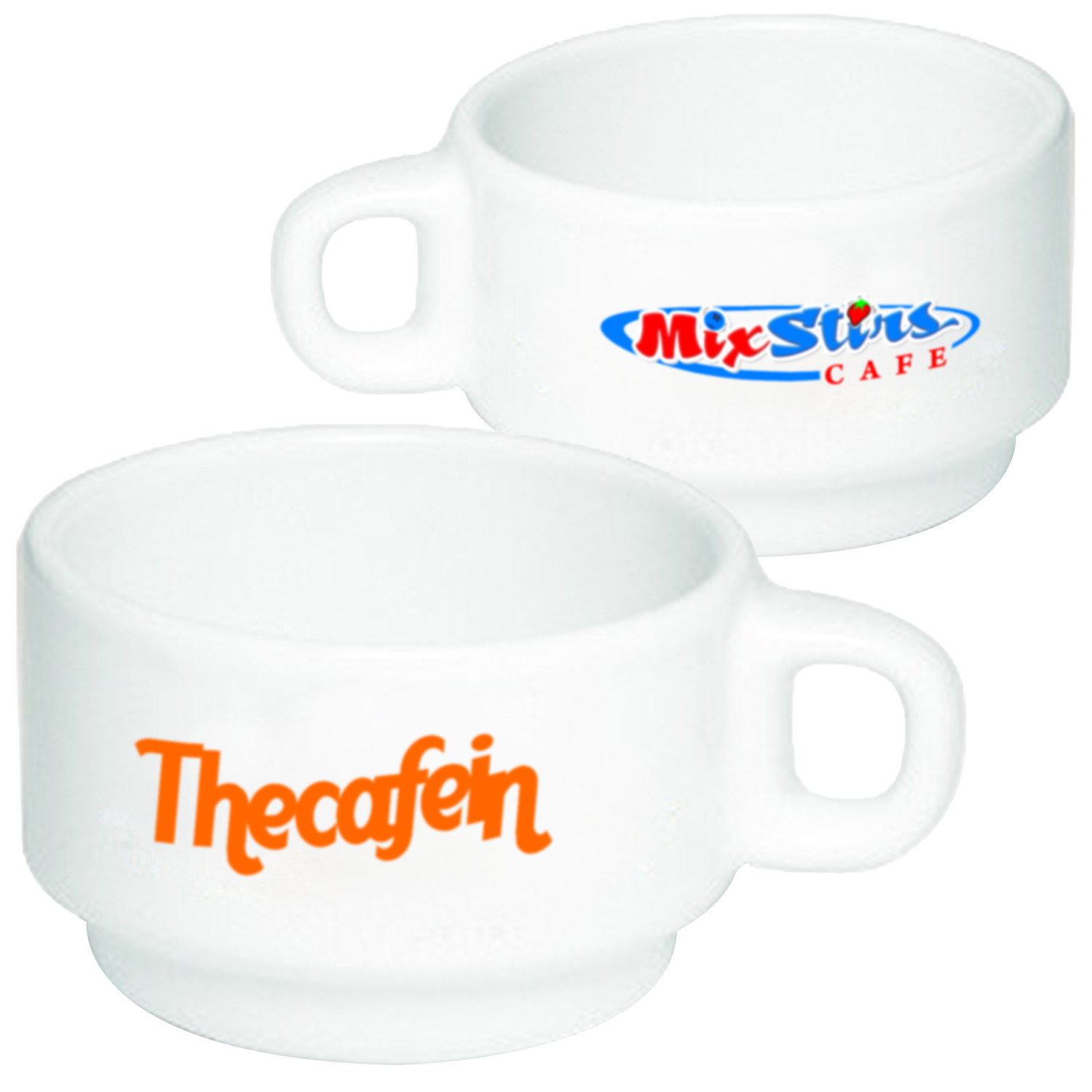2 oz. Customized Espresso Cups w/ custom logo 1