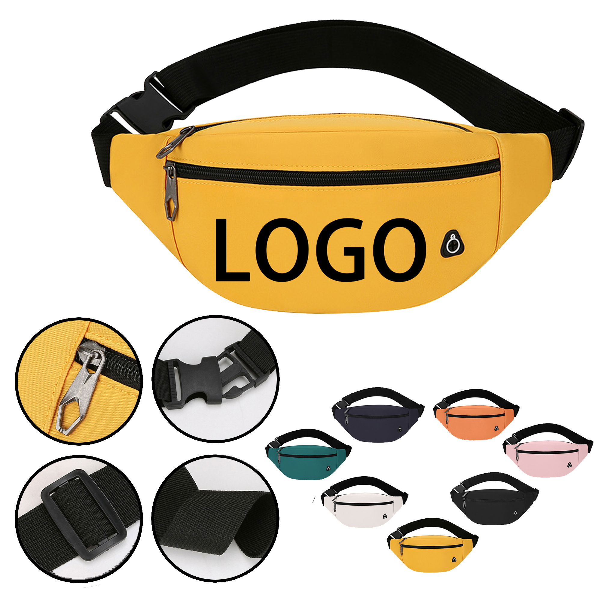 Wear-Resistant Nylon Outdoor Waist Bag 2